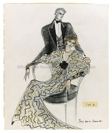 yves saint laurent croquis|Affiche.